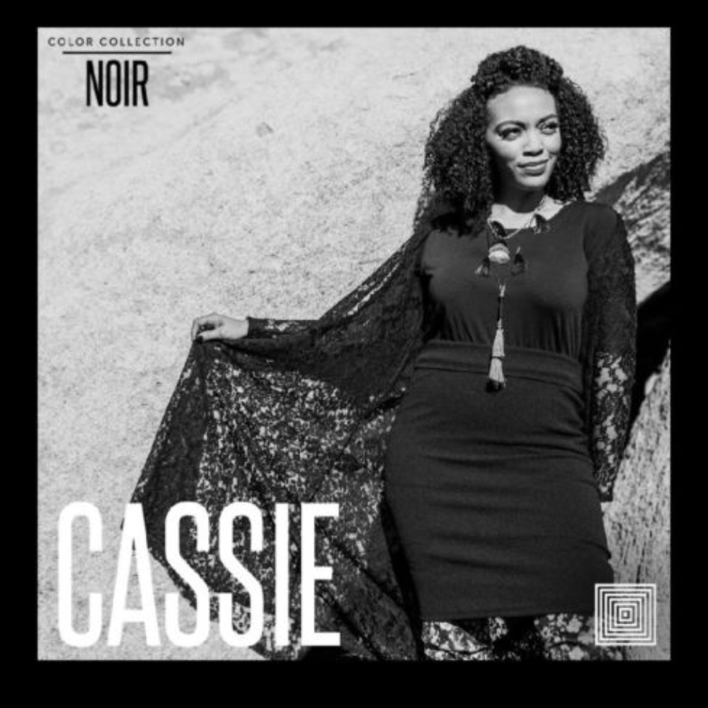 BNWT Lularoe Cassie Skirt, Black Noir Collection